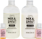 Zestaw do pielęgnacji włosów Mix & Shout Rutina Rizado Fortalecedor Szampon 250 ml + Odżywka 250 ml + Booster 2 x 5 ml + Dozownik 2 szt (8437023598184) - obraz 3