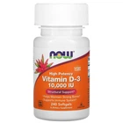 Витамин Д3 10000 МЕ Now Foods Vitamin D3 для восполнения дефицита и скорейшего восстановления после болезней 240 капсул