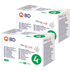 Иглы для инсулиновых ручек "BD Microfine Thin Wall" 4 мм (32G x 0,23 мм), 200 шт. - изображение 1
