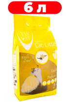 Наполнитель для кошек комкующийся бентонитовый с ароматом ванили Van Cat Vanilla Perfumed 6л