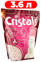 Наповнювач для котів силікагелевий з ароматом лаванди Cristals Fresh 3.6л