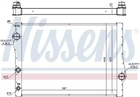 Радиатор охлаждения двигателя BMW X6, NISSENS (60823)