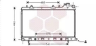 Радиатор охлаждения двигателя SUBARU FORESTER, Van Wezel (51002049)