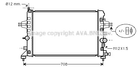 Радиатор охлаждения двигателя VAUXHALL ASTRAVAN, OPEL ASTRA, AVA COOLING (OLA2363)