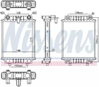 Радиатор охлаждения двигателя SKODA SUPERB, SEAT LEON, NISSENS (60372)