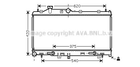 Радіатор охолодження двигуна SUBARU FORESTER, AVA COOLING (SU2066)