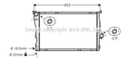 Радиатор охлаждения двигателя BMW Z4, AVA COOLING (BWA2205)