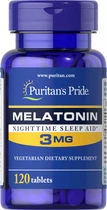 Мелатонін Puritan's Pride Melatonin 3 мг 120 таблеток