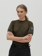 Тактическая футболка женская BEZET 10342 XS Хаки (ROZ6501032303) - изображение 3