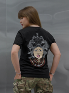 Тактическая футболка женская BEZET Bellona & Нерушимая 10447 L Черная (ROZ6501032348) - изображение 2