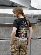 Тактическая футболка женская BEZET Bellona & Нерушимая 10447 L Черная (ROZ6501032348) - изображение 8