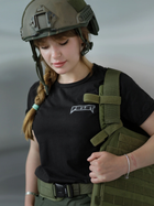 Тактическая футболка женская BEZET Bellona & Нерушимая 10447 M Черная (ROZ6501032349) - изображение 4