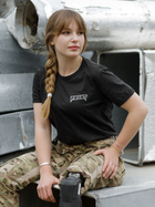Тактическая футболка женская BEZET Bellona & Нерушимая 10447 S Черная (ROZ6501032350) - изображение 6