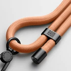 Універсальний ремінець-шнурок для смартфона, Rope, Black Peach, нейлоновий, міцний, регульований по довжині, з тримачем для чохлів з вирізом для зарядки, кросбоді, підходить для носіння на шиї та через плече, ArmorStandart (ARM76097)