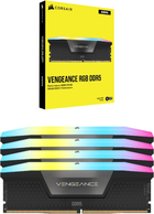 Pamięć Corsair DDR5-5200 196608MB PC5-41600 (Kit of 4x49152) Vengeance RGB Black (CMH192GX5M4B5200C38) - obraz 4
