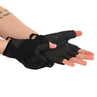 Рукавички тактичні з відкритими пальцями SP-Sport Ultra Delux (PL, шкірозамінник, р-р XL, Чорний) - изображение 3