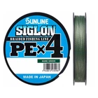 Шнур Sunline Siglon PE х4 150m (темн-зел.) # 0.8 / 0.153mm 12lb / 6.0kg (1658-09-18)