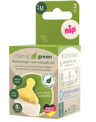 Соска для бутылочки Nip GREEN “Вишенка” M средний поток 2 шт/уп