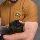Чоловіча футболка Coolmax з принтом "Аеророзвідка" койот розмір 2XL - зображення 6