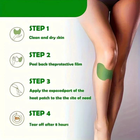 Пластырь патч для снятия боли в спине, шее, коленях, натуральные компоненты 5 штук в наборе, Зеленый - изображение 4