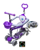 Самокат Scale Sports Smart 5 в 1 Full з батьківською ручкою фіолетовий
