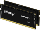 RAM Kingston Fury SODIMM DDR5-6000 32768MB PC5-48000 (Kit of 2x16384MB) Impact Black (KF560S38IBK2-32) - obraz 1