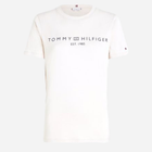 Футболка бавовняна жіноча Tommy Hilfiger WW0WW40276-ACI M Бежева (8720637080672) - зображення 5