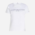 Футболка бавовняна жіноча Tommy Hilfiger WW0WW40276-YCF S Біла (8720645384809) - зображення 6