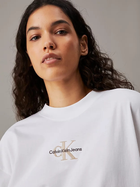 Футболка бавовняна оверсайз жіноча Calvin Klein Jeans J20J223561-YAF XS Біла (8720109920390) - зображення 4