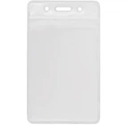 Бейдж Optima вертикальний замок zip lock, PVC 62х91 мм 10шт (O45610)