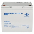 Аккумулятор мультигелевый LPM-MG 12V 55 Ah LogicPower 3873