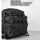 Рюкзак Cordura 1000D 25л для охоты, рыбалки, походов, путешествий и спорта. Цвет черный - изображение 11