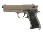 Страйкбольний пістолет Cyma Beretta M92F/M9 CM.126 AEP Tan