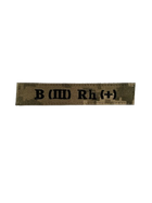 Нашивка группа крови B (III) Rh (+)