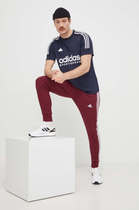 Spodnie sportowe męskie adidas Classics 3-Stripes Pants IA4796 3XL Burgundowe (4066745680736) - obraz 3