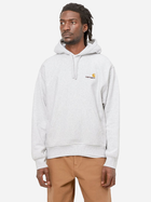 Худі чоловіче Carhartt WIP Hooded American Script I028279-482XX S Сіре (4064958113584)