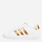 Підліткові кеди для дівчинк adidas Originals Court 2.0 K 40 (6.5US) Білий/Золотистий (4066748258239) - зображення 3