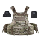 Плитоноска Warrior Assault Systems Quad Release Carrier L multicam з балістичними вставками