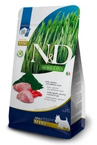 Сухой беззерновой корм Farmina N&D SPIRULINA для взрослых собак мелких пород с ягненком, спирулиной и ягодами годжи
