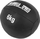 Piłka Gorilla Sports lekarska ze skóry syntetycznej 6 kg Czarna (4260438731792) - obraz 3