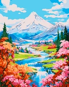 Картина за номерами Orner Весна в горах 40х50 см (orner-2410)