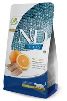 Сухой корм для кошек Farmina N&D Grain Free Ocean Herring & Orange Neutered Adult для стерилизованных кошек с сельдью и апельсином