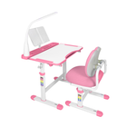 Комплект FunDesk парта + стілець трансформери Vivo Pink Cubby