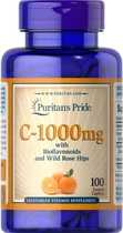 Вітамін С Puritan's Pride C-1000 mg with bioflavonoids and wild rose hips 100 таб