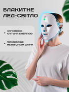 Дарсонваль и LED маска для ухода за лицом в домашних условиях в наборе Электрическая расческа против выпадения волос 4 Универсальных насадки - изображение 10