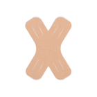 X - образный тейп пластырь для тела 5 штук - 10,5 см х 7,5 м клеющийся Бежевый Кинезиотейп (II) 32527 2ф - изображение 1