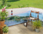 Osłona balkonowa z wzorem plaży Maximex 5 m x 85 cm (4008069040643) - obraz 3