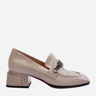 Loafersy damskie na obcasie S.Barski MR38-960 40 Szare (5905677167443)