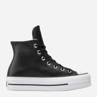 Жіночі кеди високі Converse Platform Hi Leather 561675C 38 (7.5US) 24.5 см Чорні (888755795736) - зображення 1