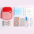 Дорожня аптечка, органайзер-сумка для зберігання ліків / таблеток / медикаментів, 14х11 см, рожевий (87091085) - зображення 3